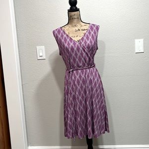 41 Hawthorne purple faux wrap dress